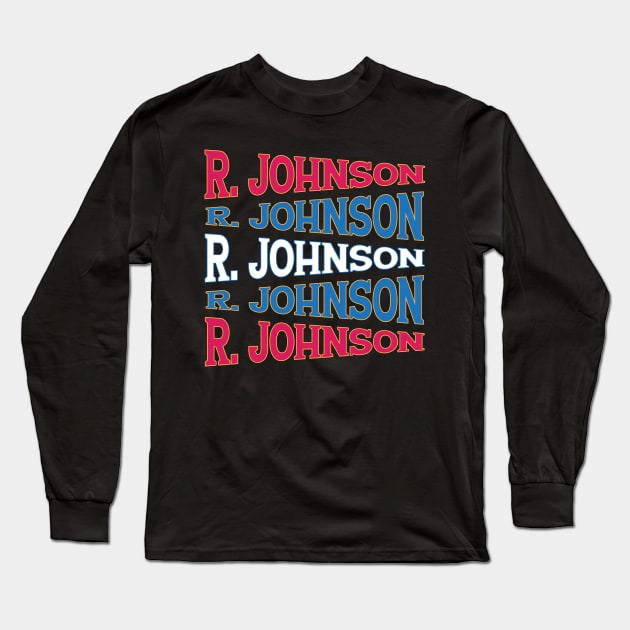 NATIONAL TEXT ART RICHARD JOHNSON Long Sleeve T-Shirt by LAVA-ROMA-NOVA